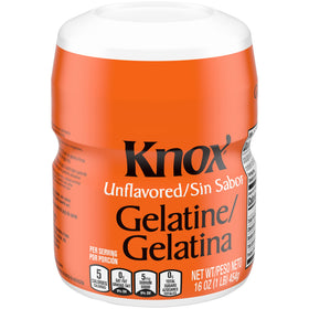 Knox gelatin setting in a mold emphasizes transparent jellies and molded salads