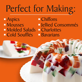 Reclosable Knox gelatin canister preserves freshness between uses