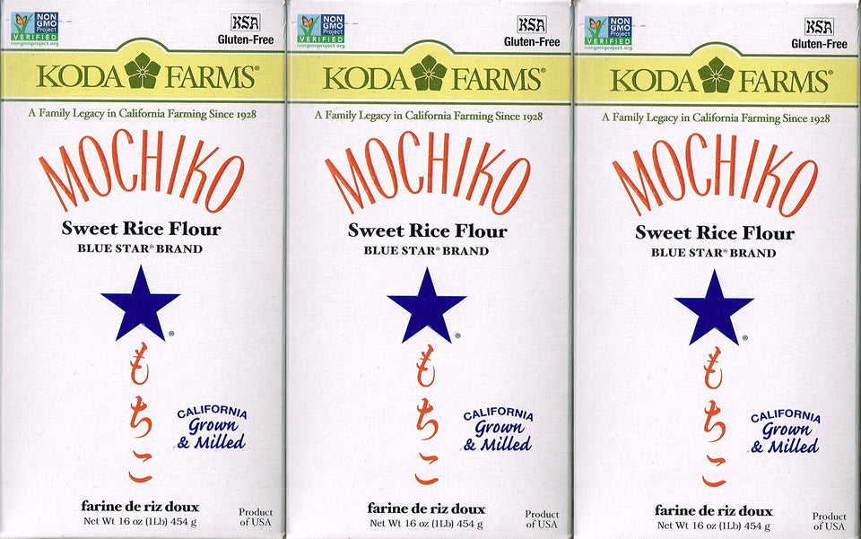 Koda Farms Mochiko Sweet Rice Flour Pack 3 front view for versatile baking