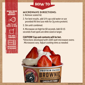Kodiak Cakes pack of 12 brownie cups, pantry-friendly snack option.