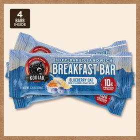 Kodiak Cakes Blueberry Oat Bar box set ready for pantry grab