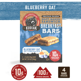 Kodiak Cakes Blueberry Oat Bar 12-box display makes stocking easy