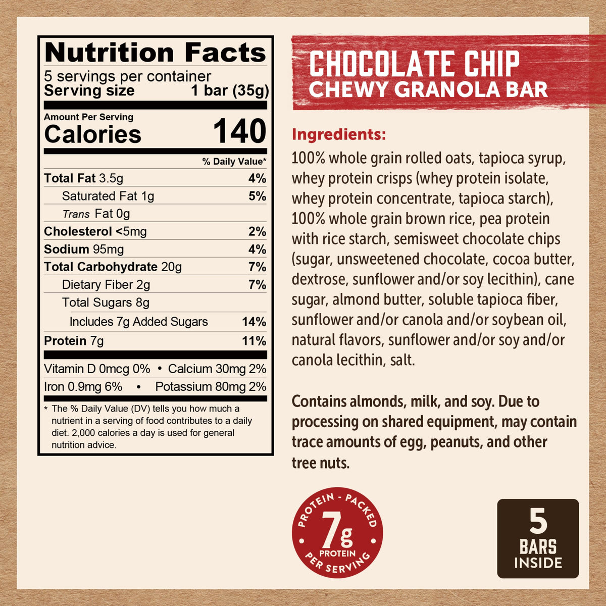 Kodiak Cakes Chewy Granola Bars Chocolate Chip in a gym bag, ideal post-workout snack
