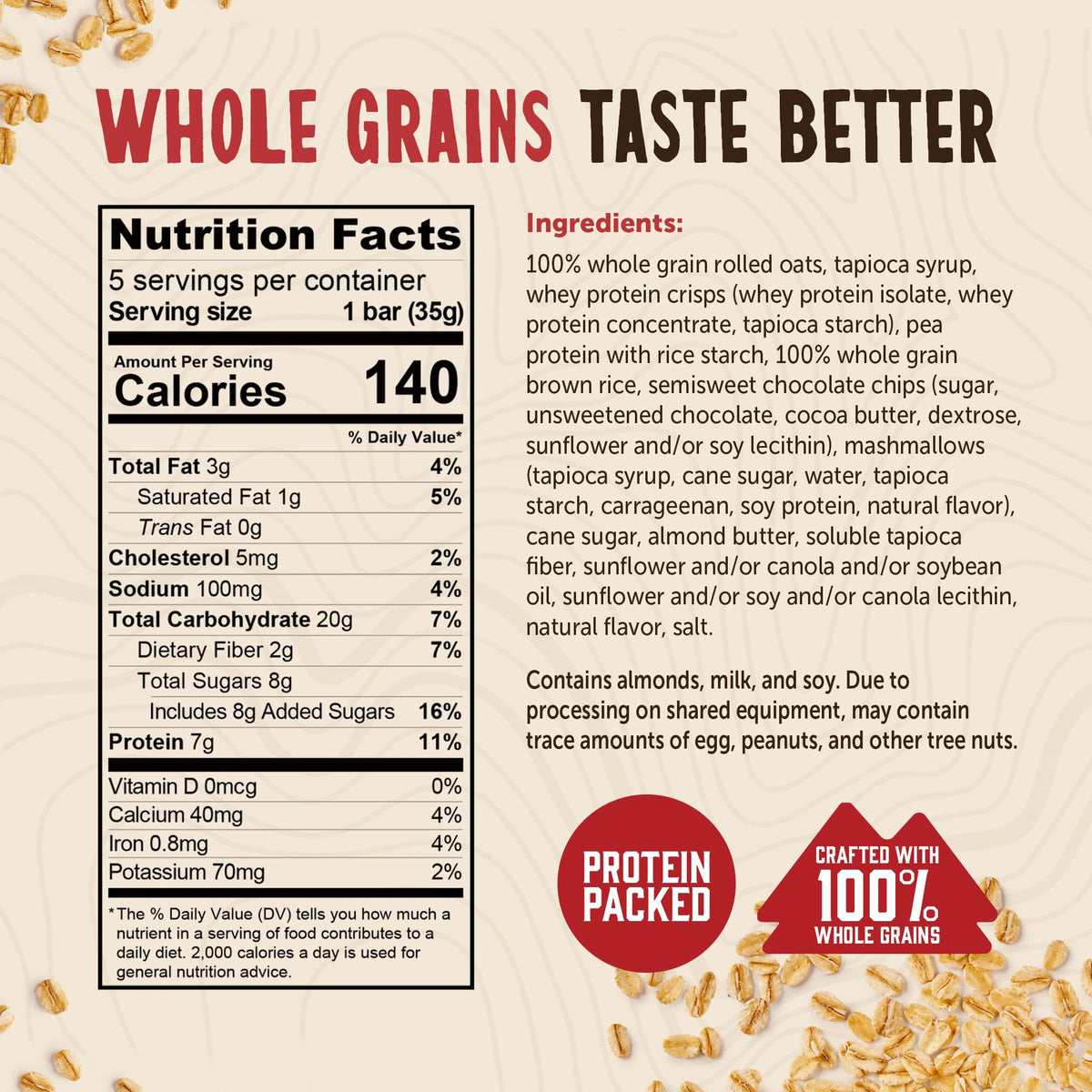 Packaging image emphasizing 7 grams protein per serving.