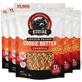 Kodiak Cakes Cookie Butter Granola pouch for on-the-go energy and protein.