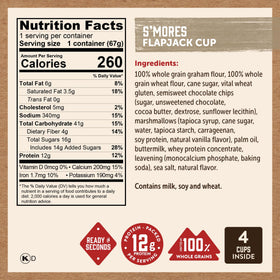 Kodiak Cakes nutrition info per cup highlighting protein and whole grains.