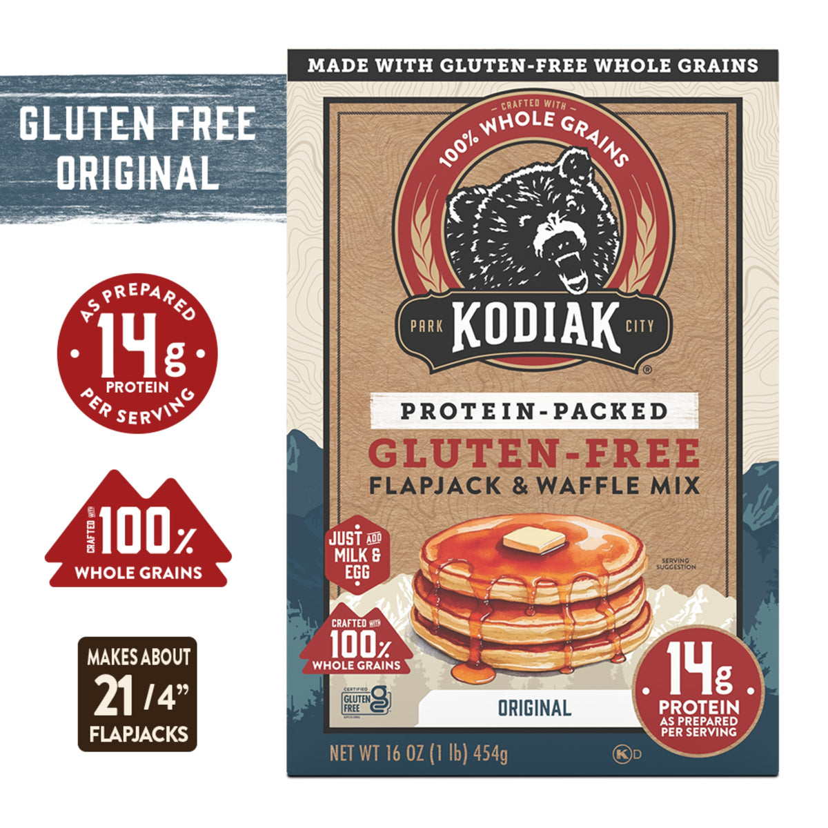 Kodiak Cakes Frontier Oat flour in a bowl, showing wholesome gluten-free batter