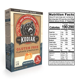 Kodiak Cakes Frontier Oat pack contains non-GMO, no preservatives