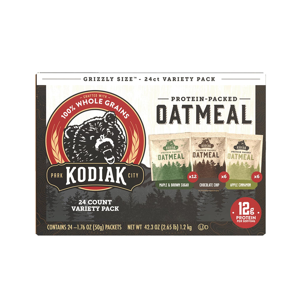 Kodiak Cakes instant oatmeal maple brown sugar packet for a quick high-protein breakfast