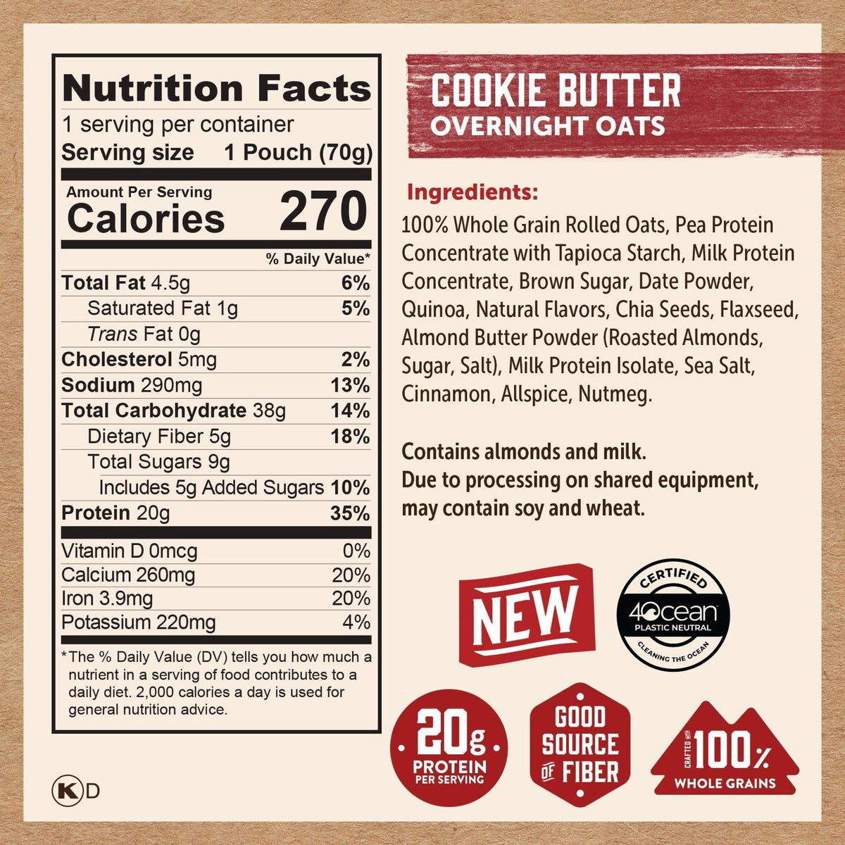 Kodiak Cakes Made in the USA label on packaging—quality and craftsmanship