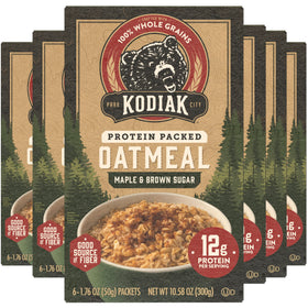 Kodiak Cakes Maple Brown Sugar Oatmeal box set for quick wholesome mornings