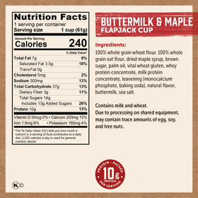 Kodiak Cakes microwaveable pancake cups ready in minutes for a warm treat