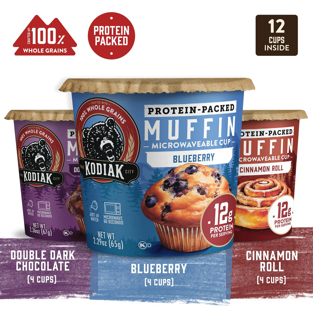 Kodiak Cakes Minute Muffin Cup Blueberry — fruity aroma for a quick breakfast.