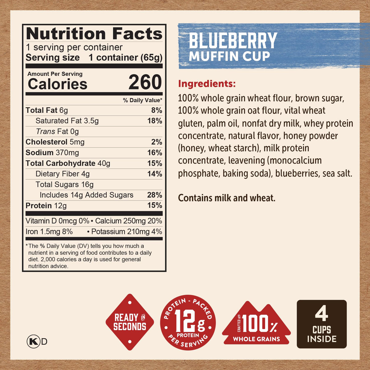 Kodiak Cakes Minute Muffin Cup Morning Routine — grab-and-go breakfast option.