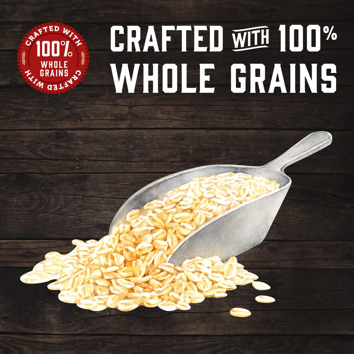 Kodiak Cakes Minute Muffins non-GMO badge highlights wholesome ingredients.