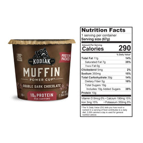 Kodiak Cakes Minute Muffins prepared with ¼ cup water for quick flavor boost.