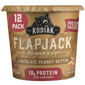 Kodiak Cakes On the Go Chocolate Peanut Butter box front for quick, protein-packed mornings.