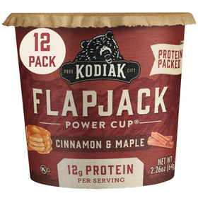 Kodiak Cakes Pancake On the Go Cinnamon and Maple pack of 12, protein-rich quick breakfast
