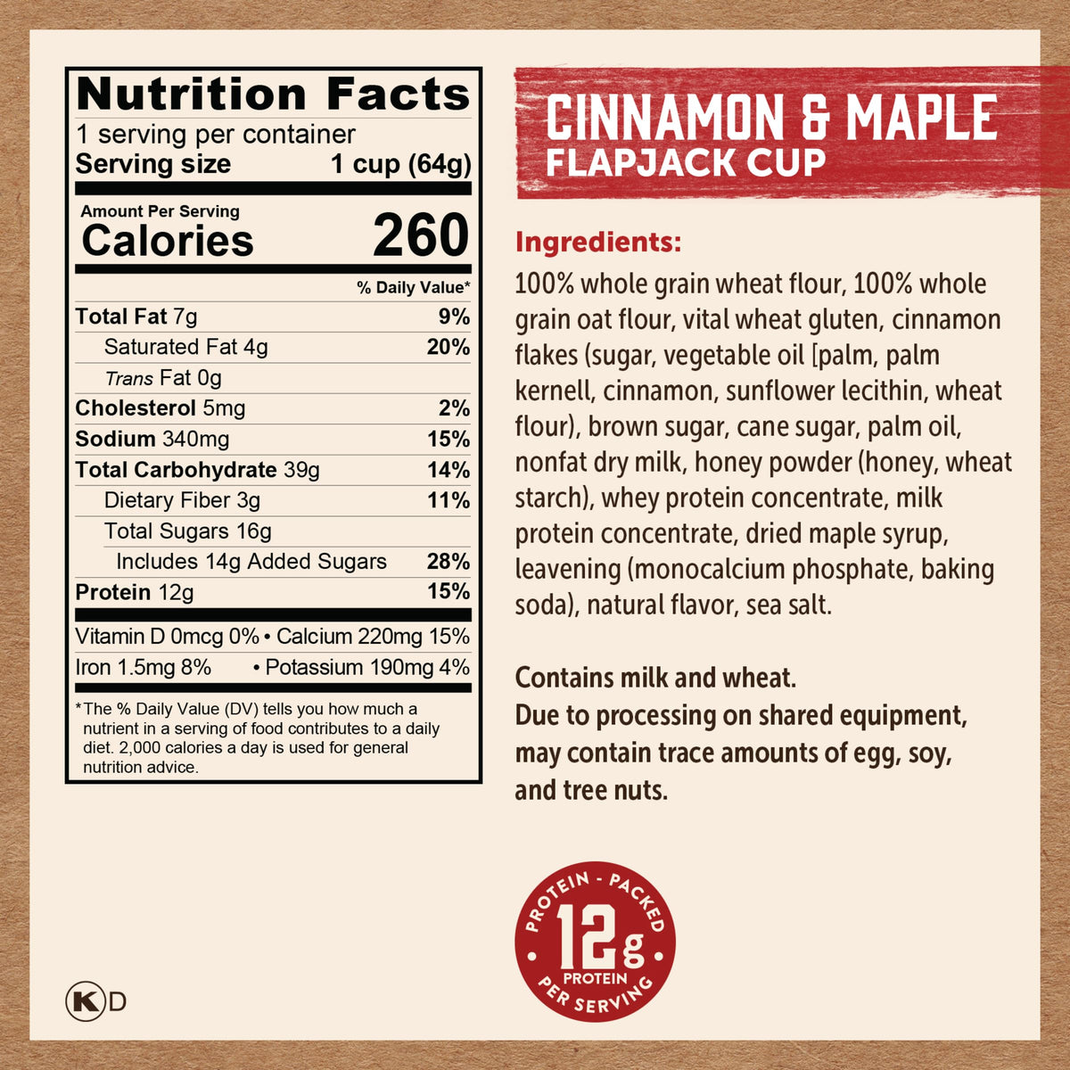 Serving idea: Kodiak Cakes On the Go Cinnamon and Maple for quick breakfast or dessert