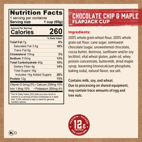 Kodiak Cakes Pancake On The Go maple chips close-up showcasing real maple flavor.