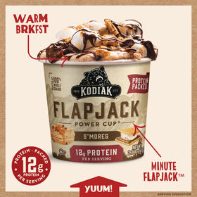 Kodiak Cakes S'mores pancake on the go, microwave-ready and snackable.