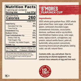 Kodiak Cakes S'mores flapjack ideal for trail, gym, or office use.