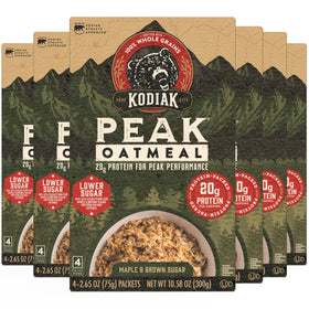 Kodiak Cakes Peak maple brown sugar oatmeal packet for quick, protein-rich breakfast