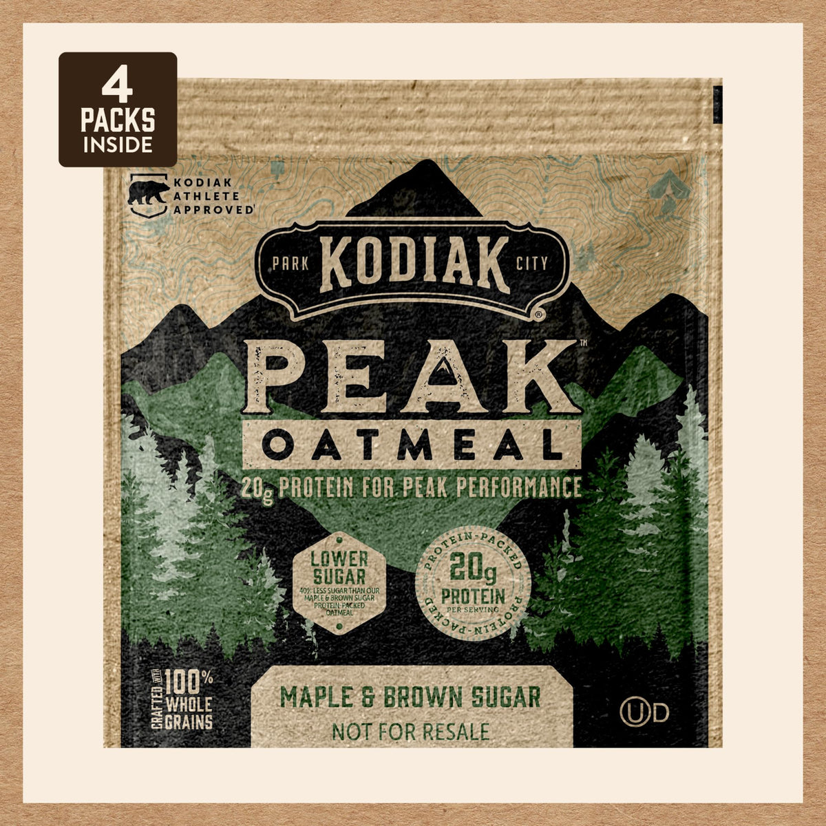 Kodiak Cakes Peak ready-in-seconds oatmeal steaming cup