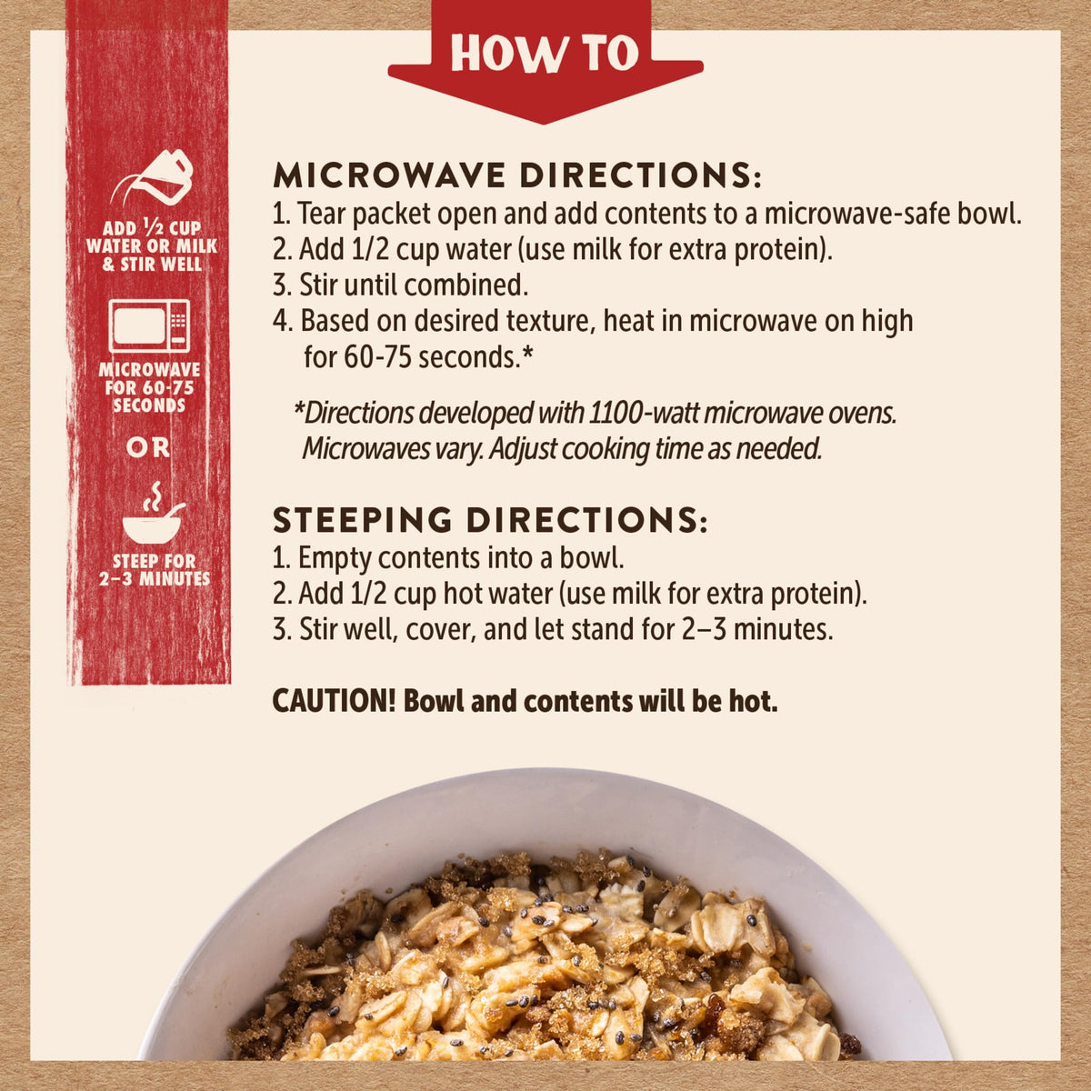 Kodiak Cakes Peak whole-grains oats texture and fiber content