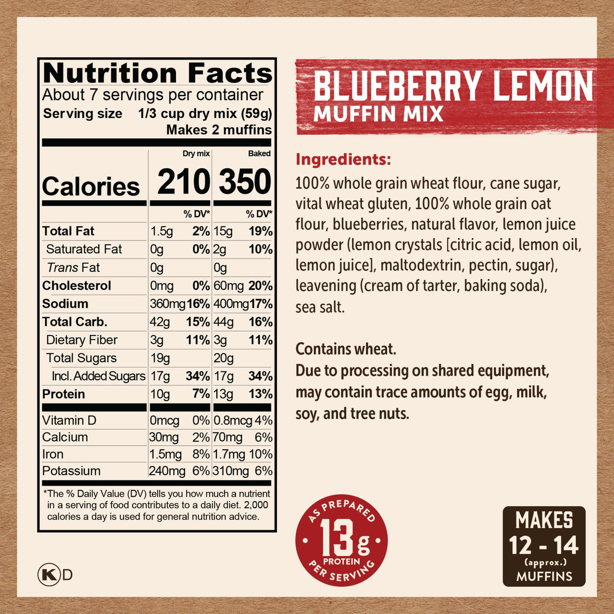 Power Bake used as a whole-grain muffin base in versatile recipes.