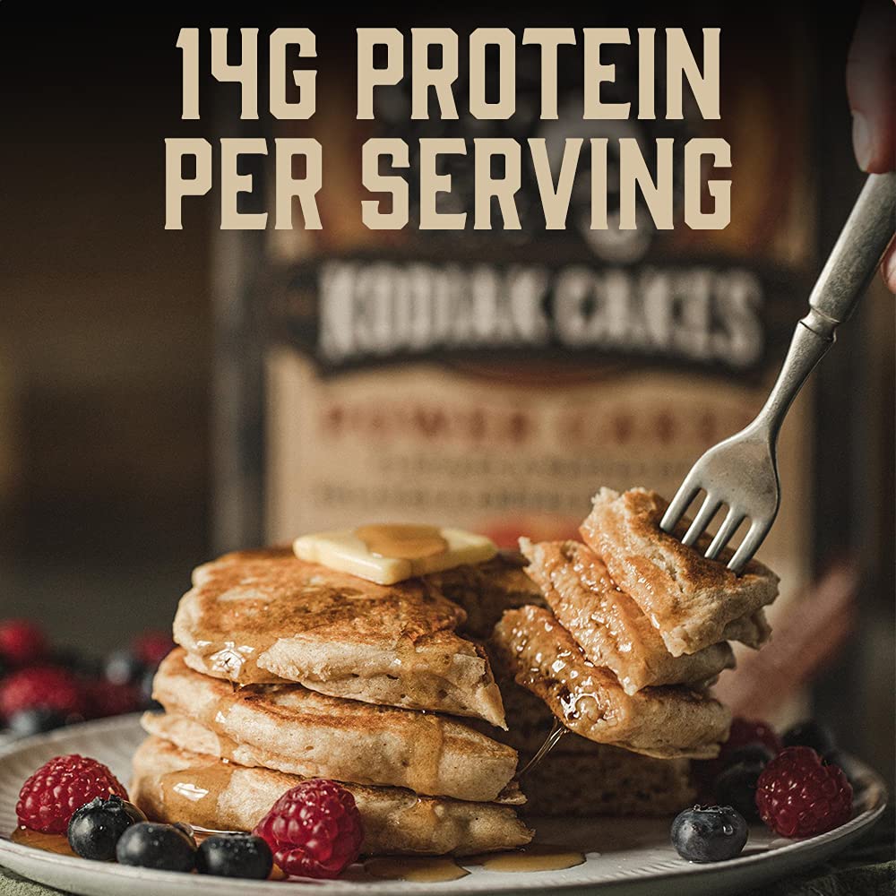 Kodiak Cakes Power Cakes Chocolate Chip mix pack close-up for a sweeter morning treat