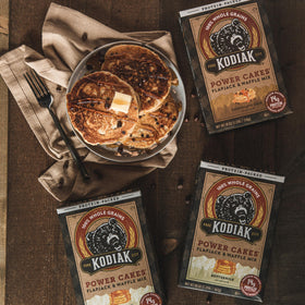 Kodiak Cakes Power Cakes ingredients label close-up with clean, simple ingredients
