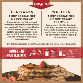 Kodiak Cakes Power Cakes semisweet chips add balanced sweetness.