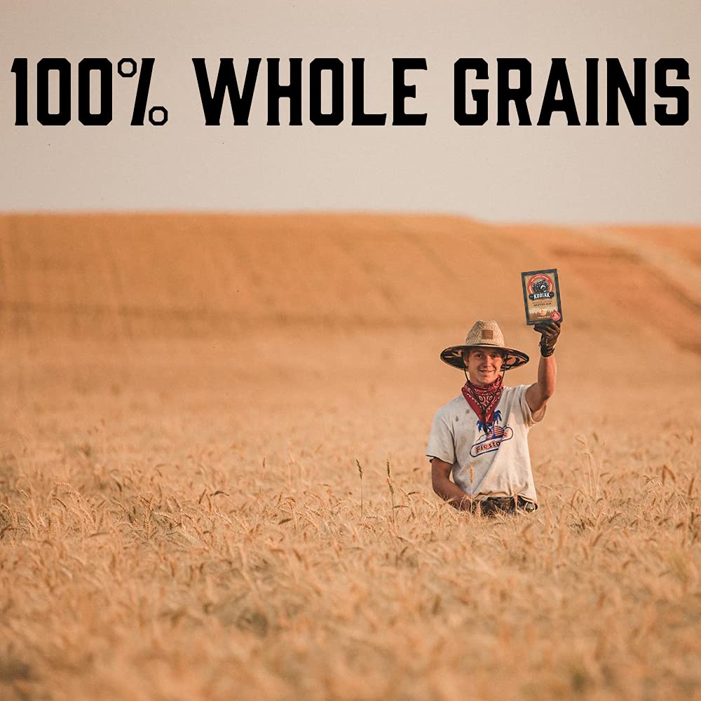 Kodiak Cakes Power Cakes whole grains close-up emphasizing fiber rich base