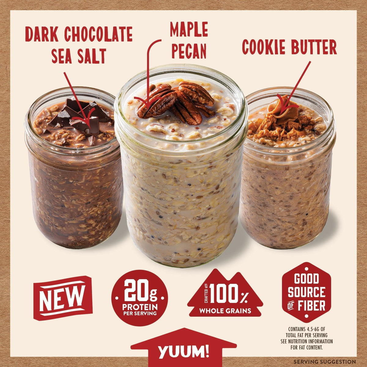 Kodiak Cakes Maple Pecan Overnight Oats pouch—sweet aroma with textured oats