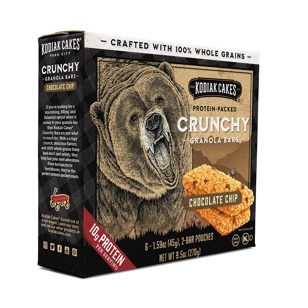 On-the-go Kodiak Cakes bar in gym bag, fueling workouts.