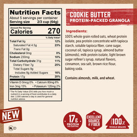 Kodiak Cakes resealable pouch in a 5-pack for freshness and portability.