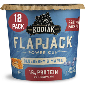 Kodiak Cakes Unleashed Flapjack On the Go Blueberry Maple pack 12 for quick breakfasts.