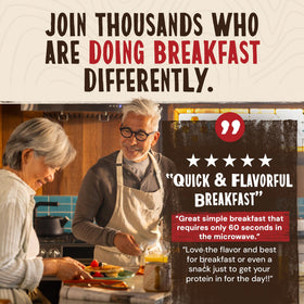 Kodiak Cakes Unleashed On the Go plated pancakes ready to enjoy.