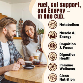 Koeleuok dairy-free protein coffee on front label for lactose-free mornings