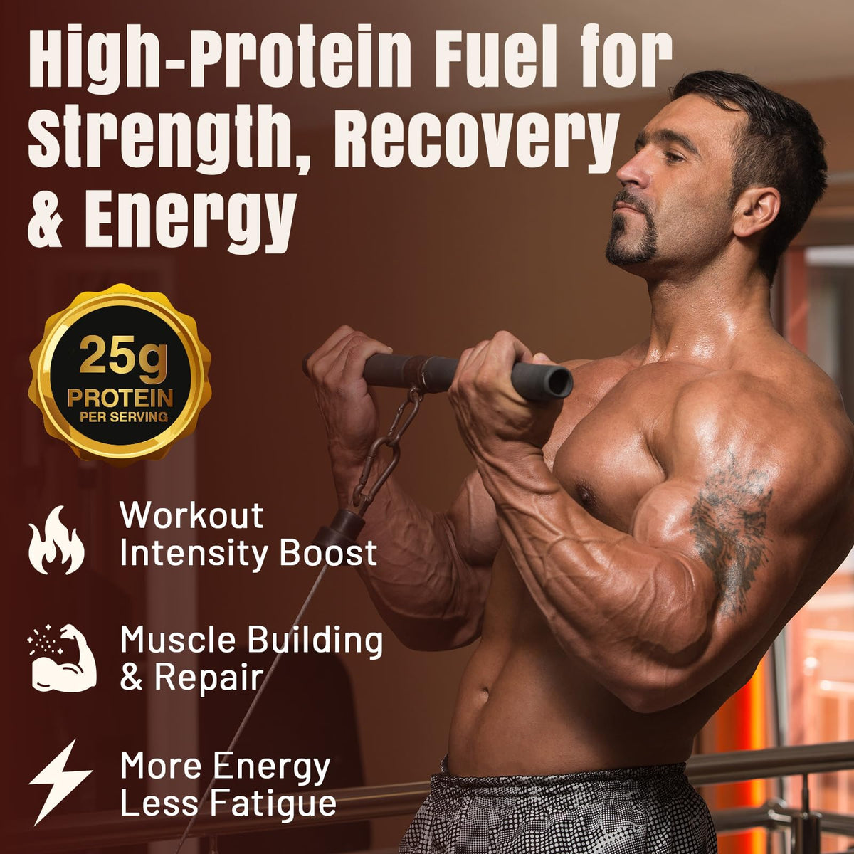Koeleuok protein coffee cup with mocha mix for a quick pre-workout pick-me-up