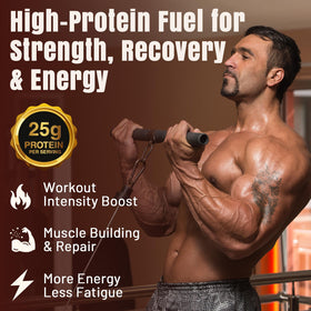 Koeleuok protein coffee cup with mocha mix for a quick pre-workout pick-me-up