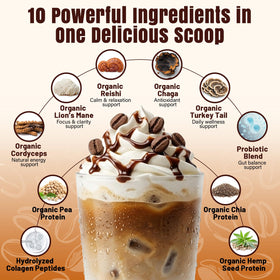 Koeleuok protein coffee with MCT and probiotics for keto-friendly energy