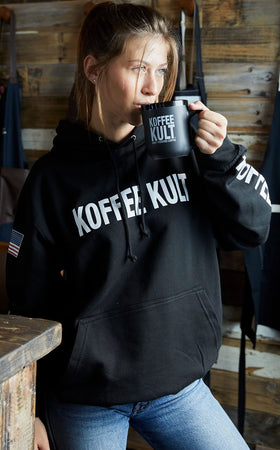 Koffee Kult 32oz resealable pack keeps freshness between uses.