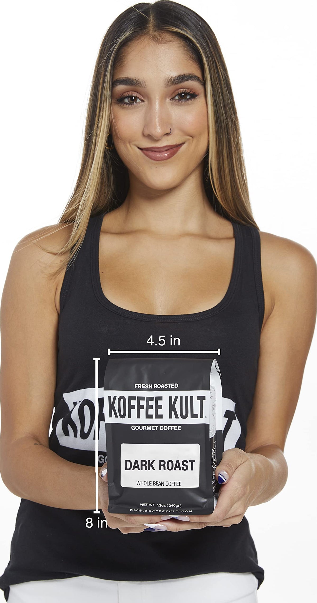 Koffee Kult Hollywood Florida roastery branding on packaging.
