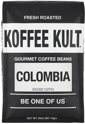 Koffee Kult medium roast Arabica beans deliver balanced aroma and body for everyday brewing.