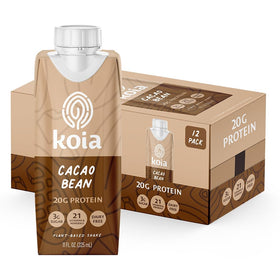 Koia cacao bean protein shake bottle for on-the-go nourishment.