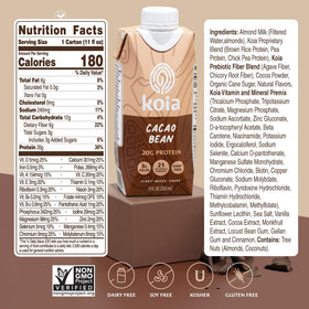 Koia creamy shake close-up showing smooth, indulgent texture.