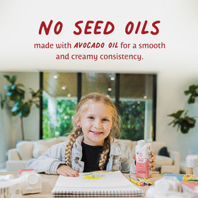 Koia Kids Fruity Cereal ingredients panel highlighting fruits, veggies, and avocado oil