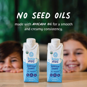 Koia Kids Vanilla dairy-free label for allergy-conscious families